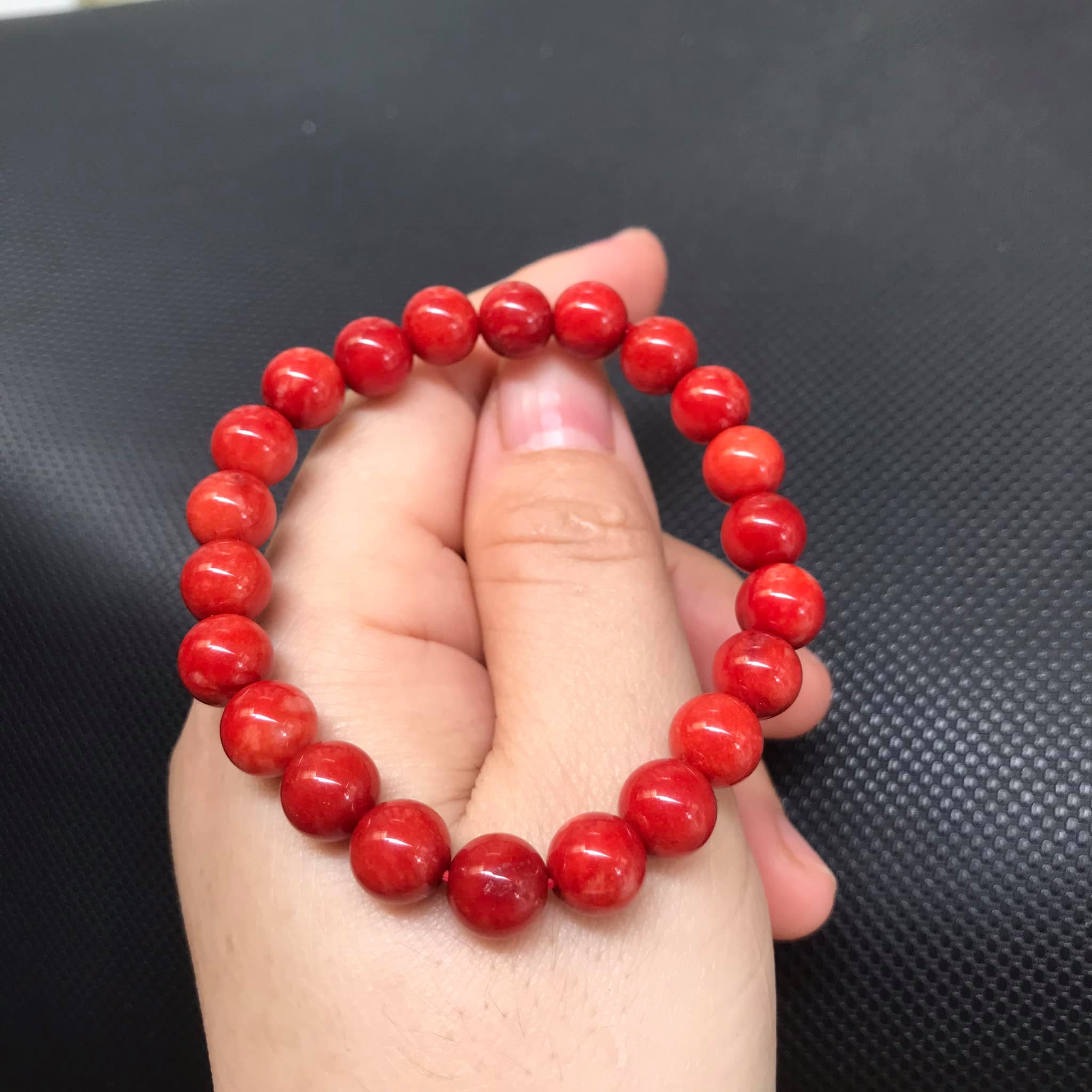 VÒNG TAY CẨM THẠCH HUYẾT size 8ly