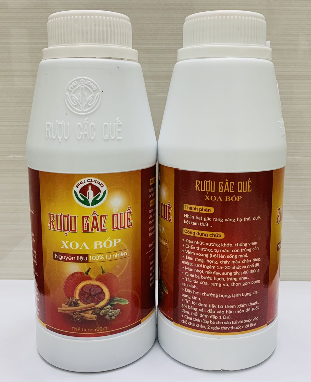 Rược Gấc Quế Xoa bóp Phú Cường