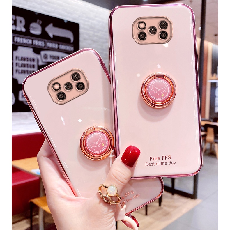 Ốp lưng silicon xiaomi poco x3 nfc, x3 nfc pro kèm iring sang trọng