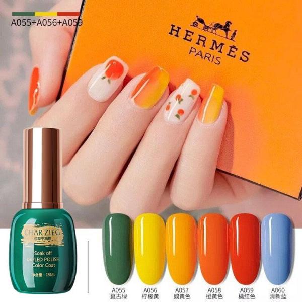 [HCM]Sơn gel Charzieg bảng màu 55-60 15ml