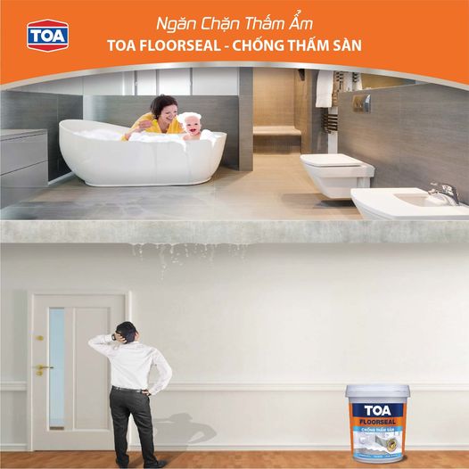 Chống thấm sàn Toa Floorseal 4Kg, chống thấm pha xi măng