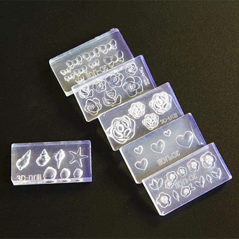 Set 6 Cái Khuôn Hoa Nổi Nail 3d 0469