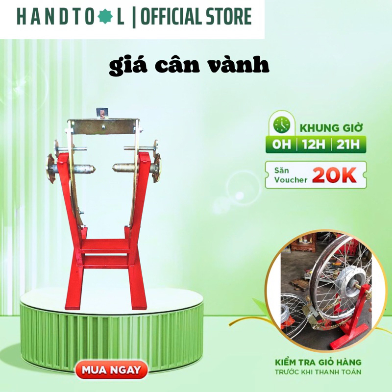 Giá cân vành xe máy HANDTOOL sử dụng cân vành xe máy, xe đạp phổ thông
