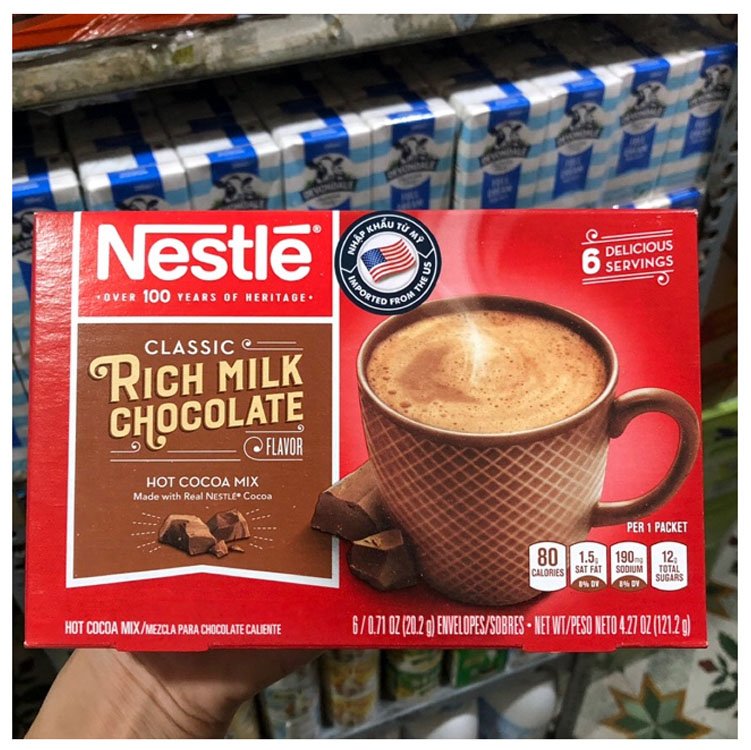 Bột cacao Nestle Rich Milk Chocolate Mỹ