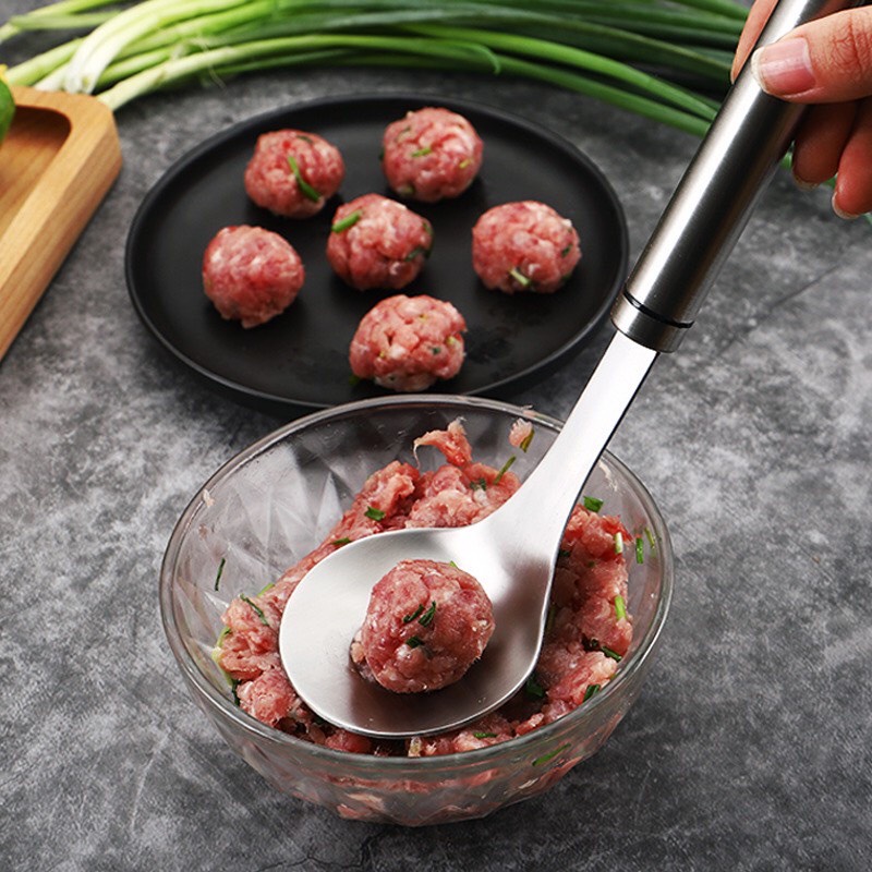Muôi nặn mọc, chả cả, nặn thịt inox