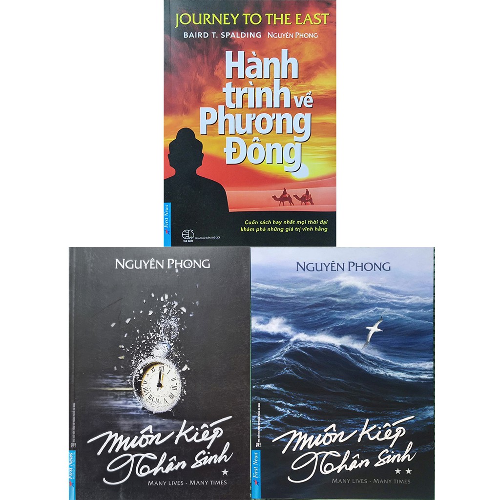 Sách - Combo 3 Cuốn: Muôn Kiếp Nhân Sinh Phần 1 + 2 và Hành Trình Về Phương Đông ( Nguyên Phong ) - First News