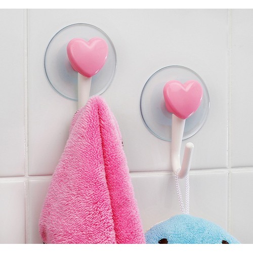 Set 2 móc hút chân không hình trái tim sản xuất Nhât Bản