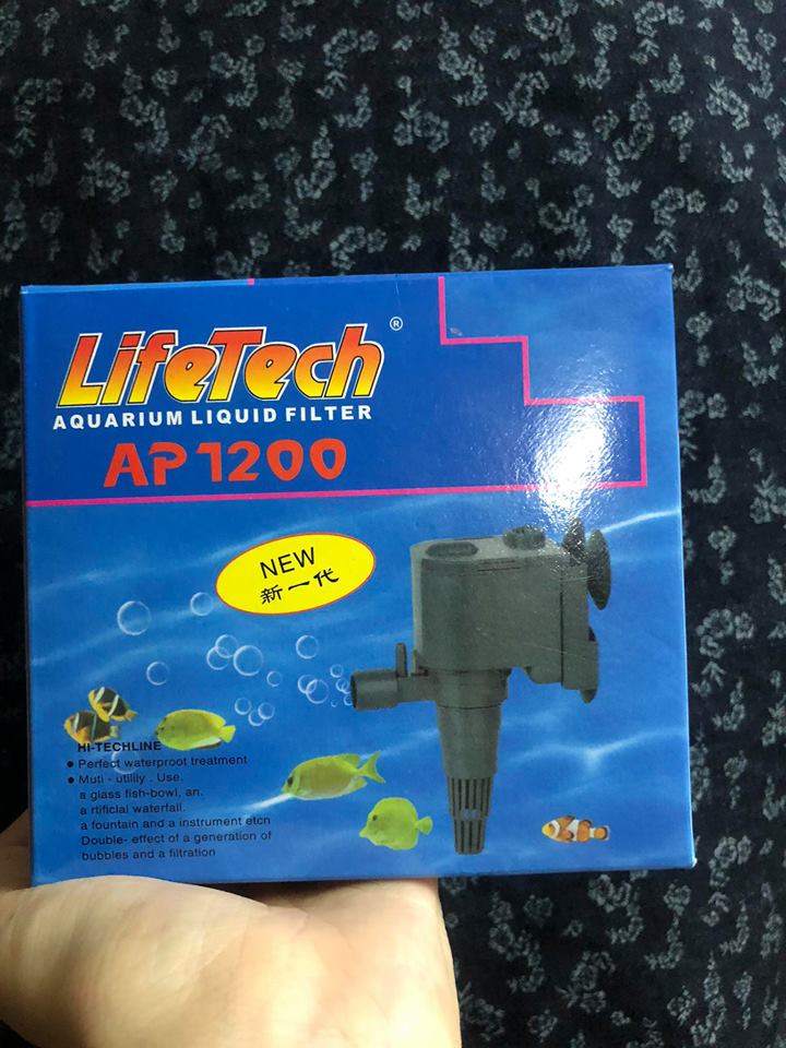 MÁY BƠM LIFETECH AP 1200 CHO HỒ CÁ, THỦY CANH