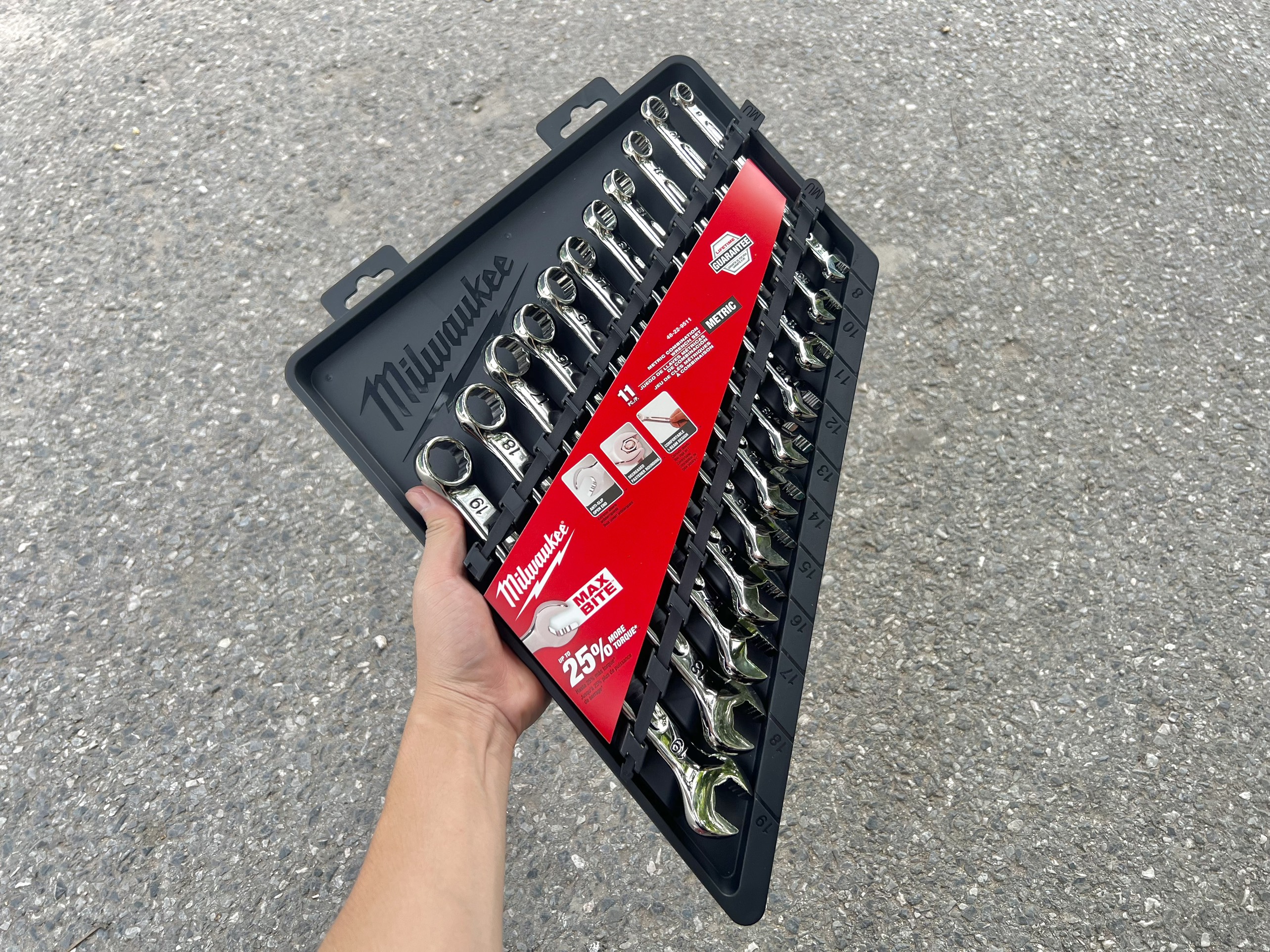 Bộ cờ lê 11 chi tiết milwaukee 48-22-9511