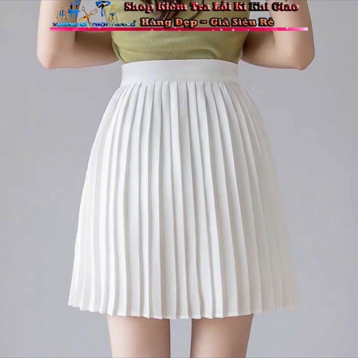 [HCM]Chân váy Xếp ly dáng ngắn có quần trong Thời trang hót -VD17