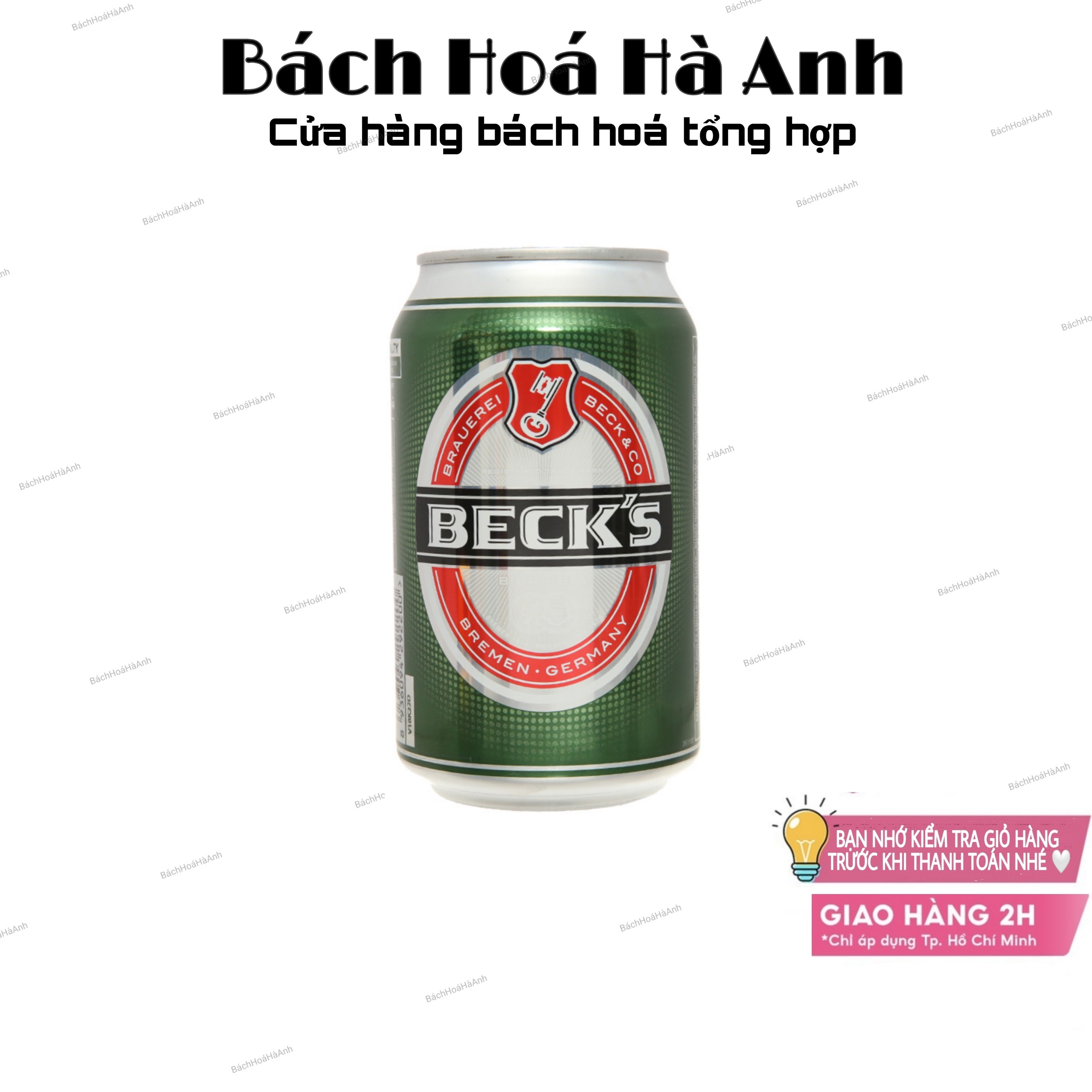 BIA BECK'S - 6 LON 330ML
