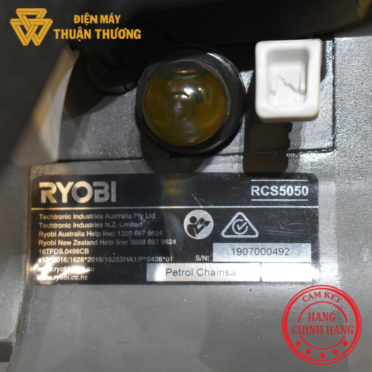 [HCM]Máy Cưa Xích 2 Thì 50cc Ryobi RCS5050 (Máy đẹp 98%)