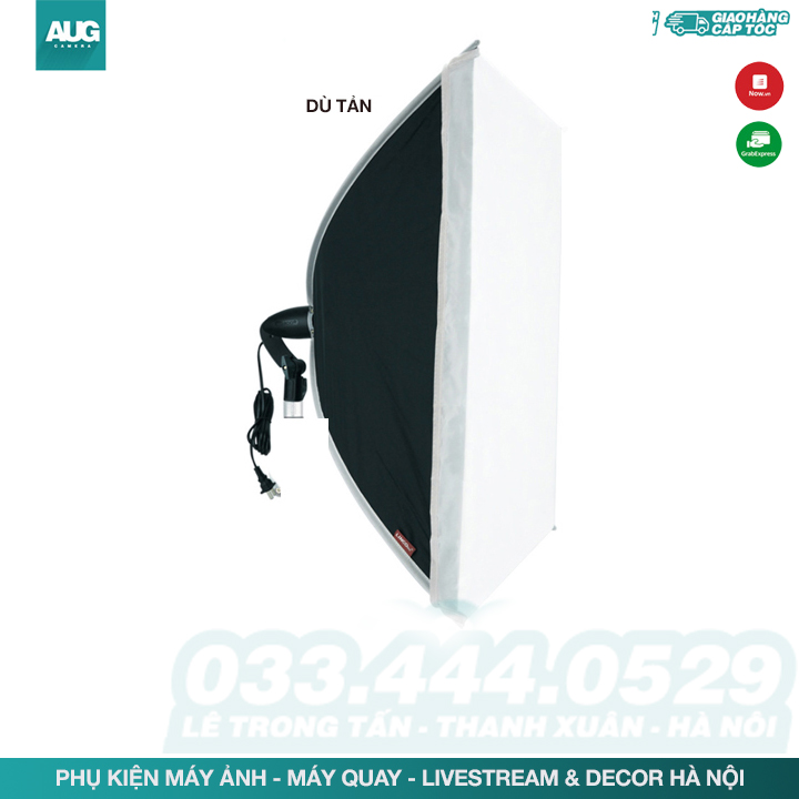 Đèn Chụp Ảnh Sản Phẩm, Bộ Đèn Studio Cao cấp LINCO, Livestream chuyên nghiệp, chân đèn cao 2m kèm Softbox 50x70cm