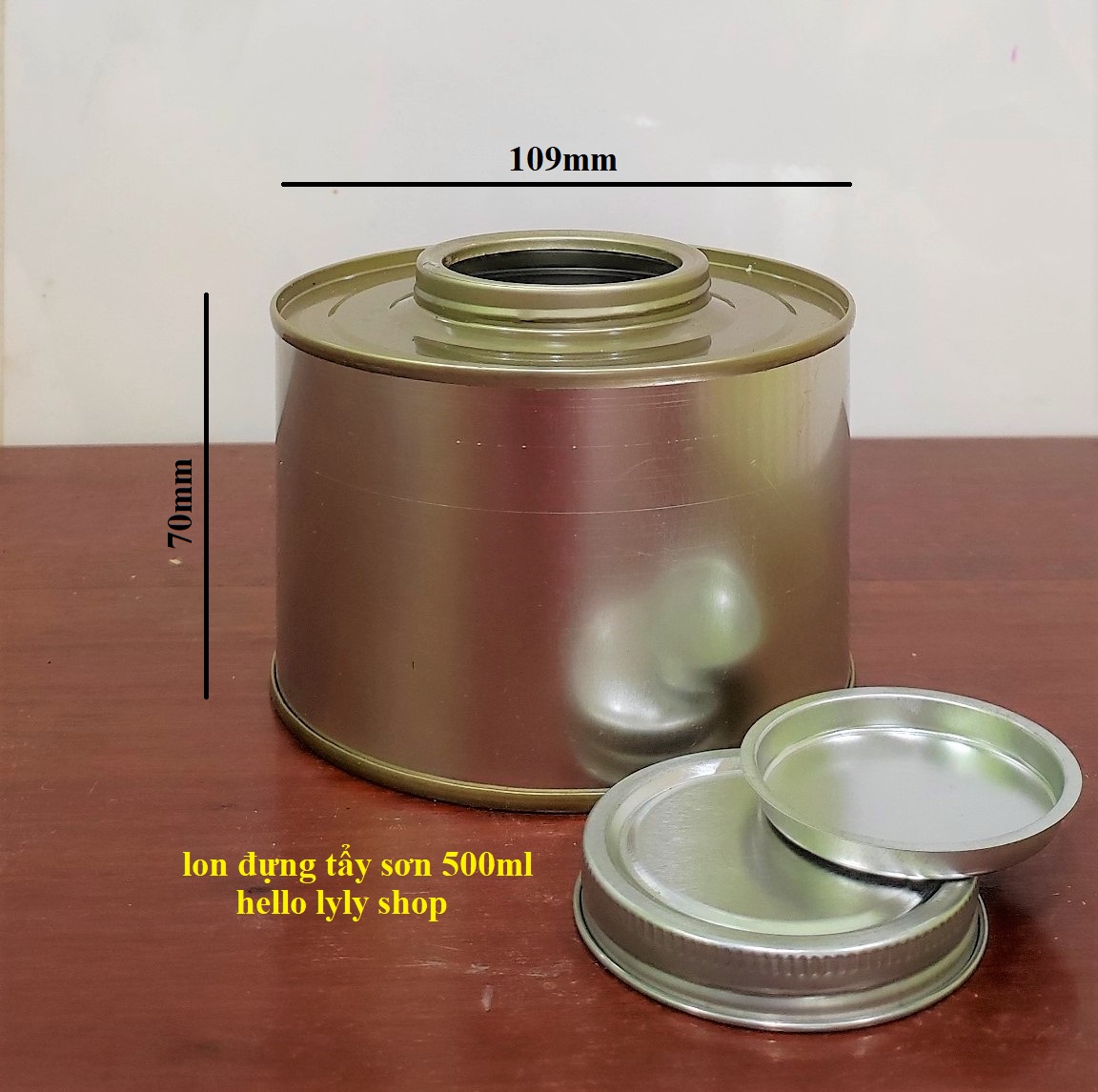[COMBO 6 BỘ] LON THIẾC ĐỰNG TẨY SƠN - 0.5 LÍT