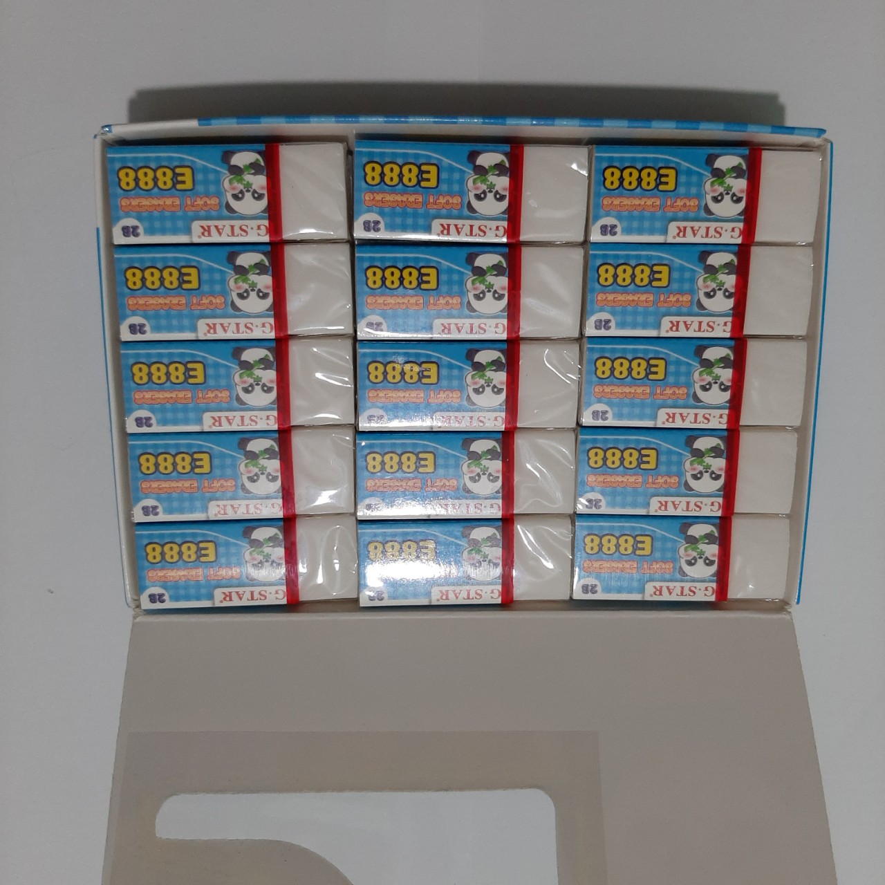 Hộp 30 cục gôm/ tẩy E888 - Màu trắng (30 viên/hộp)