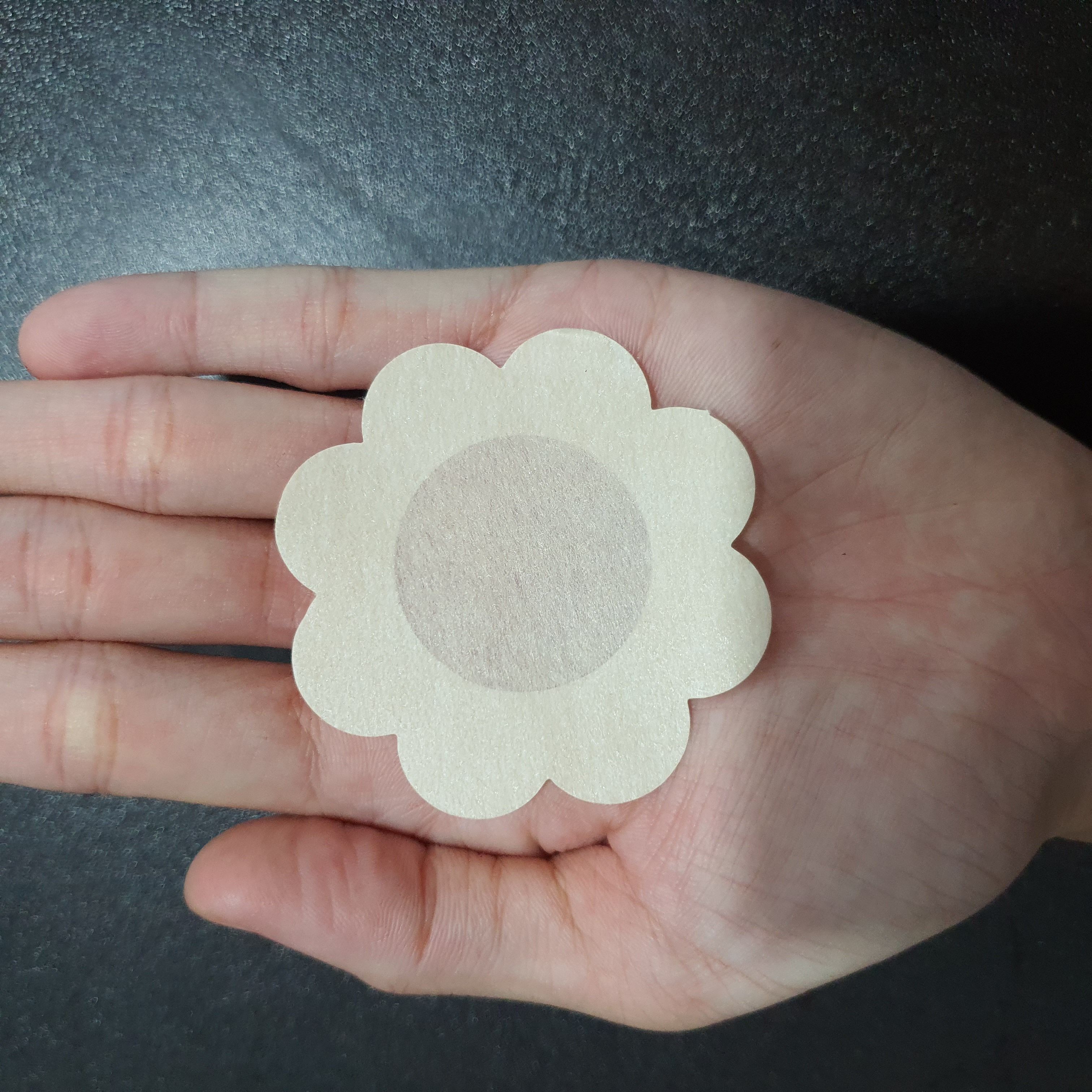 10 pieces nipple cover, stickers Ti chest shape paper apricot, round shape high-end user 1 times, compact, convenient, replacement bra, comfortable Travel rain, beachwear Anna shop