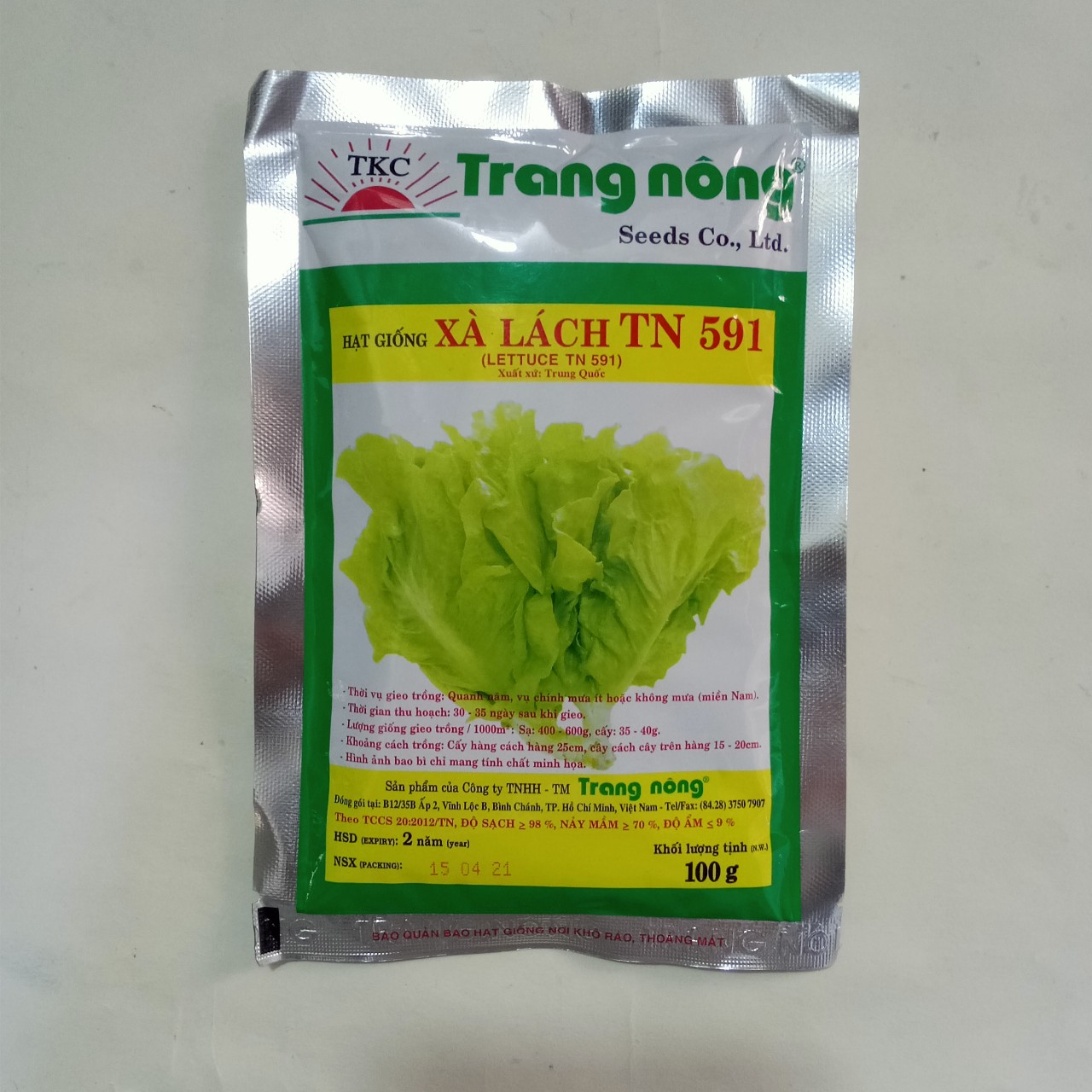HẠT GIỐNG XÀ LÁCH TRANG NÔNG  - TN591