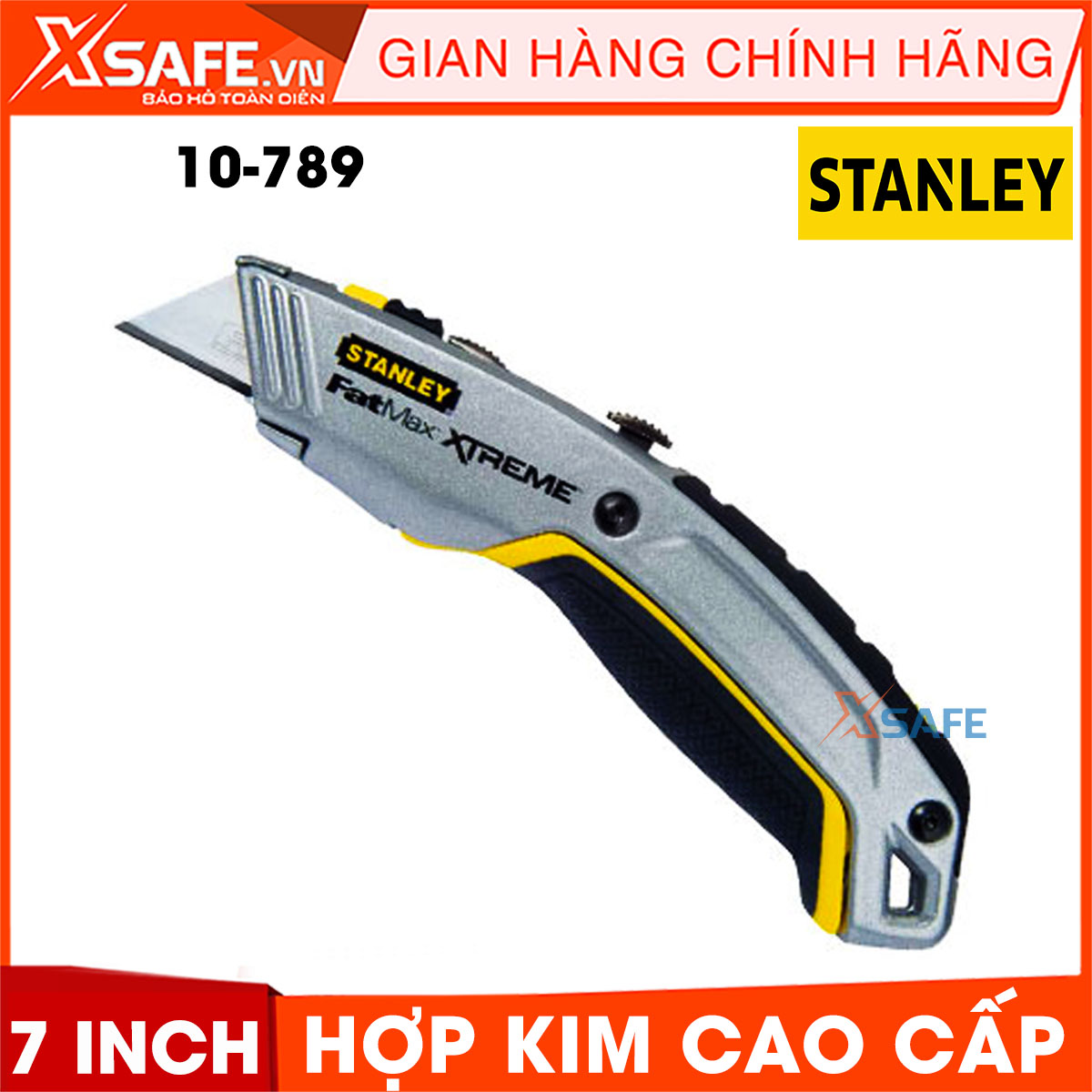 Knives engraving versatile Stanley 10-789 blades are made from alloy steel. Knives multi-purpose Stanley is product 2 in 1, design double blade can alternate between 2 Blade, store up to 9 leaf-product genuine XSAFE