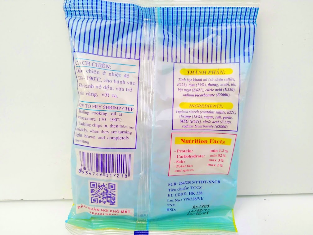 BÁNH PHỒNG TÔM SA GIANG GÓI 100G