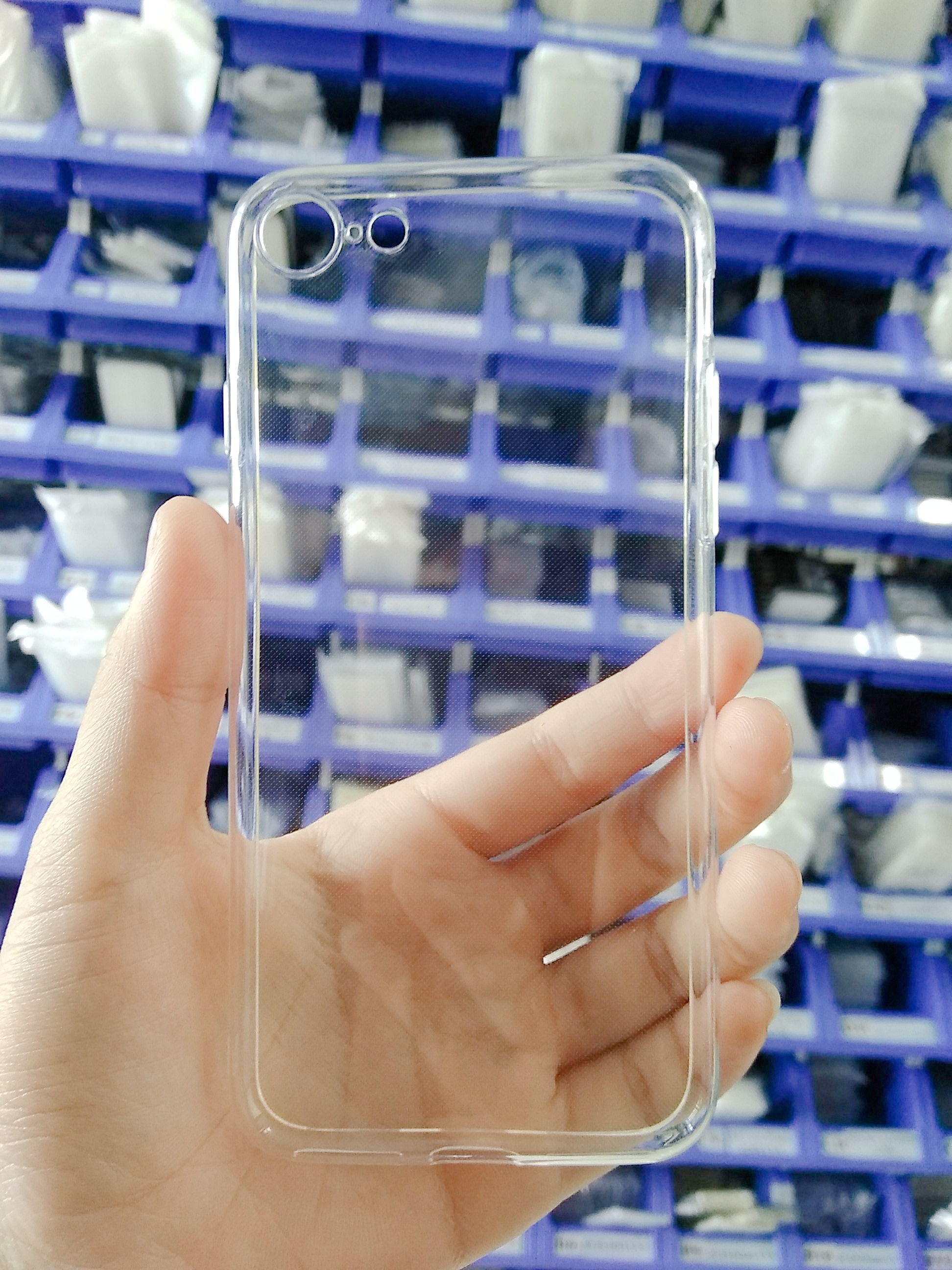 Ốp lưng iphone 7/iphone 8 silicon dẻo trong