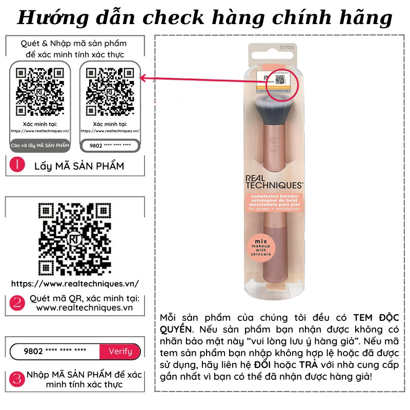 [HCM]Cọ Nền Real Techniques Complexion Blender