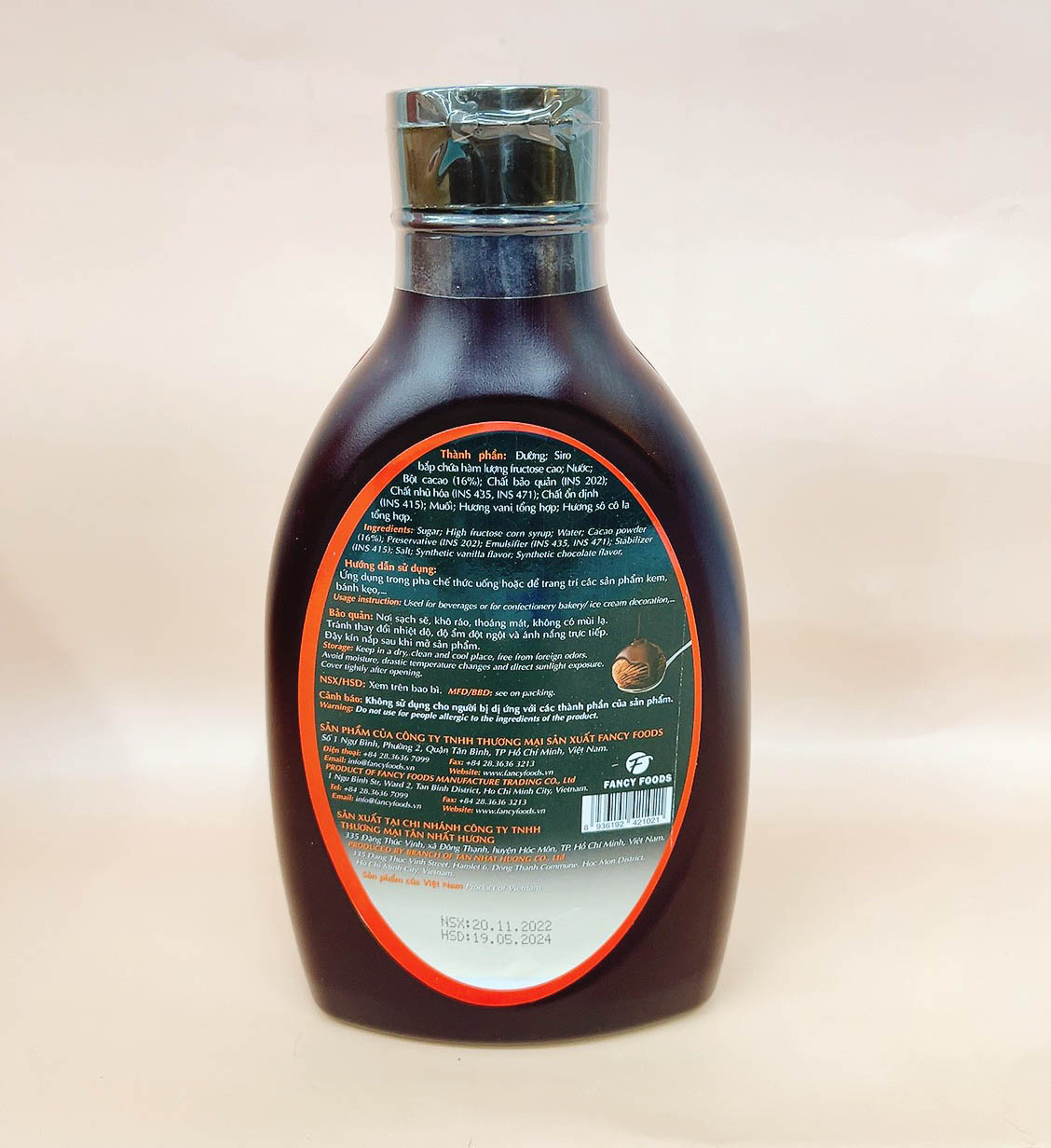 Sốt Socola hiệu Cacao Talk Chai 1.25kg