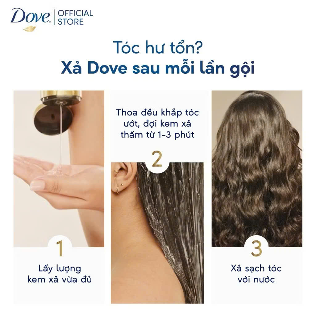 Dầu Gội DOVE Phục Hồi Tóc Hư Tổn 880G
