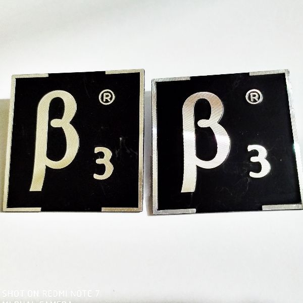 Tem dán thùng loa logo B3: 2 chiếc - temb3