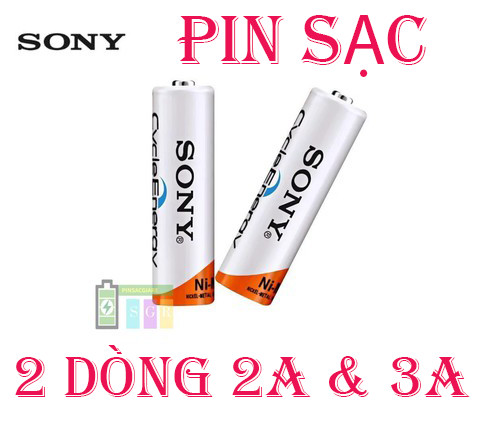 Vỹ 2 pin sạc Sony 2A/ 3A - 4600mah