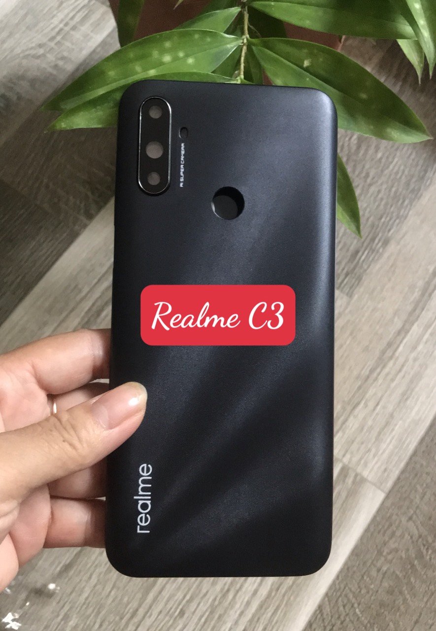 Bộ Vỏ Sườn Realme C3 Zin Hàng Cao Cấp có kèm kính camera +phím