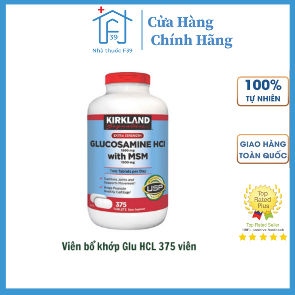 [HÀNG MỚI] Glucosamine HCL Kirkland With MSM Hộp 375 Viên 1500mg Hỗ trợ Tái tạo Phục hồi Sụn Khớp Date 2024 SHOP MỚI GIÁ TỐT giá rẻ