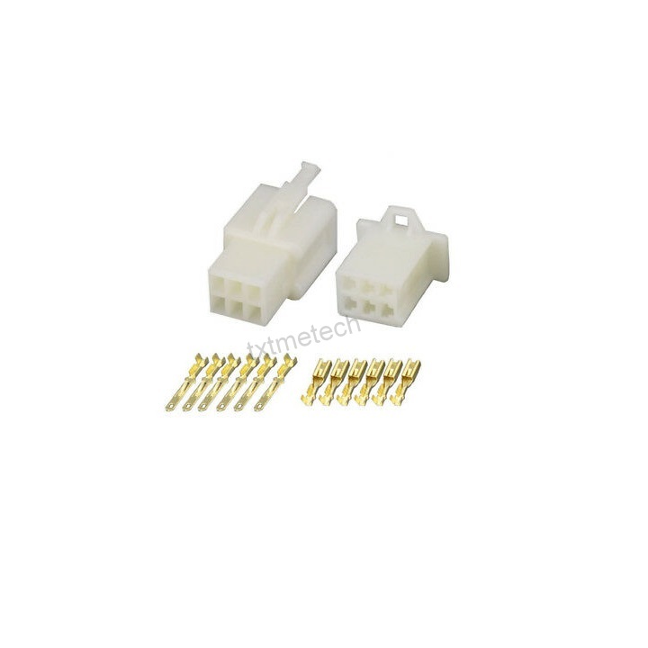 Giắc nối điện xe máy 6 chân cos 2.8mm