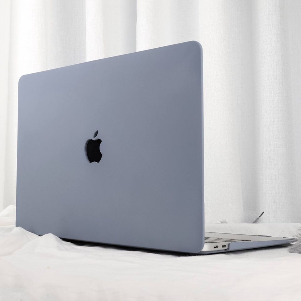 Combo Case ,Ốp Macbook Xám + Phủ phím Đen ( Tặng Nút Chống Bụi )
