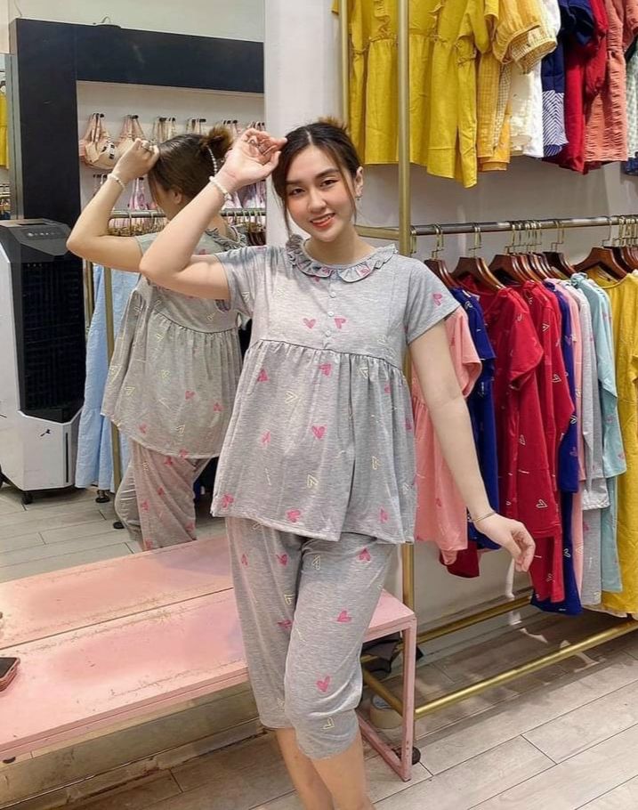 bộ đồ bầu kết hợp sau sinh