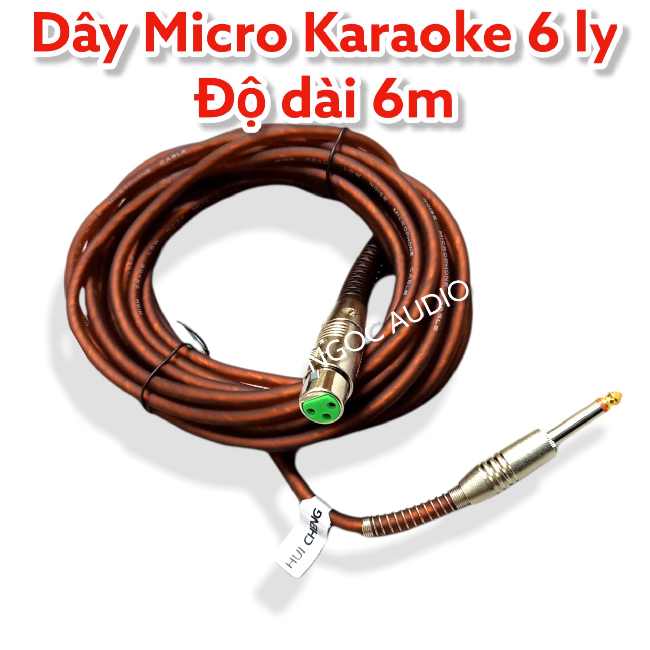 DÂY MICRO KARAOKE 6 ly ĐỘ DÀI 6 MÉT HÀNG CHẤT LƯỢNG