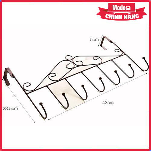 Móc treo quần áo modosa sau cửa - móc treo sau cửa 7 móc - hàng chính hãng
