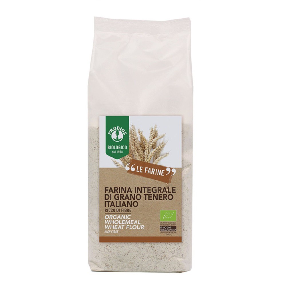 Bột mì nguyên cám hữu cơ 1kg ProBios - Organic WholeMeal Wheat Flour