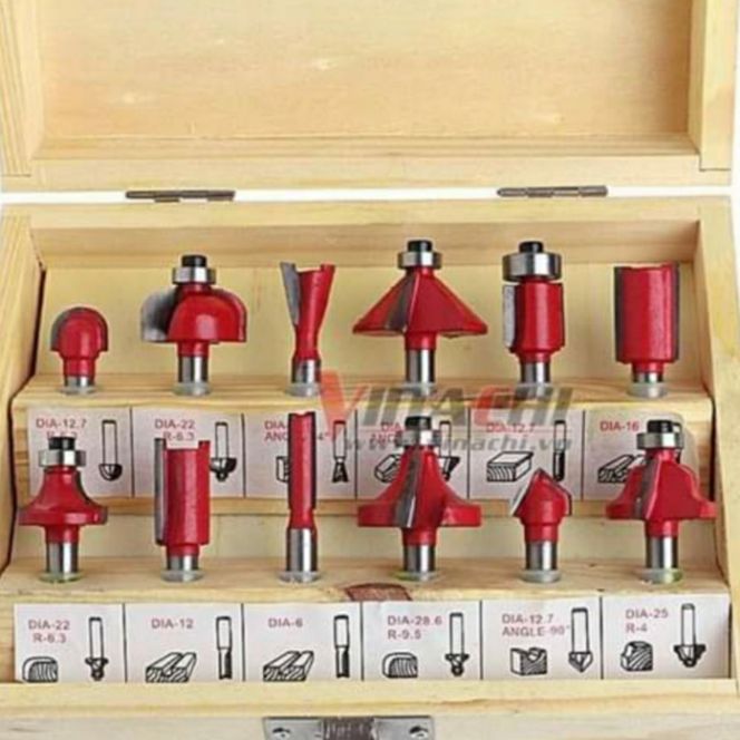 Hộp 12 mũi soi gỗ