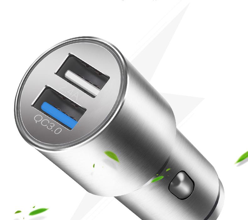 Củ Sạc Ô Tô 2USB Sạc Nhanh(Qualcomm) 3.0