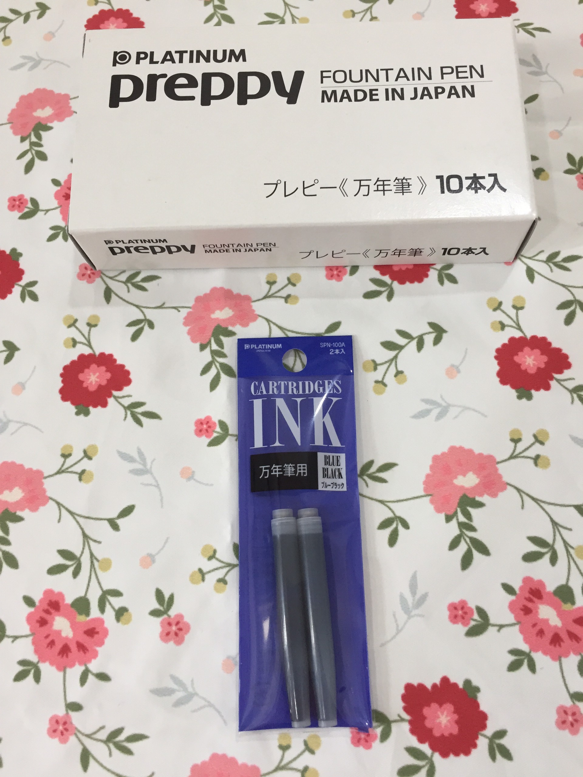 2 Ống mực Platinum cho bút máy Preppy Nhật Bản và các dòng bút máy hãng Platinum