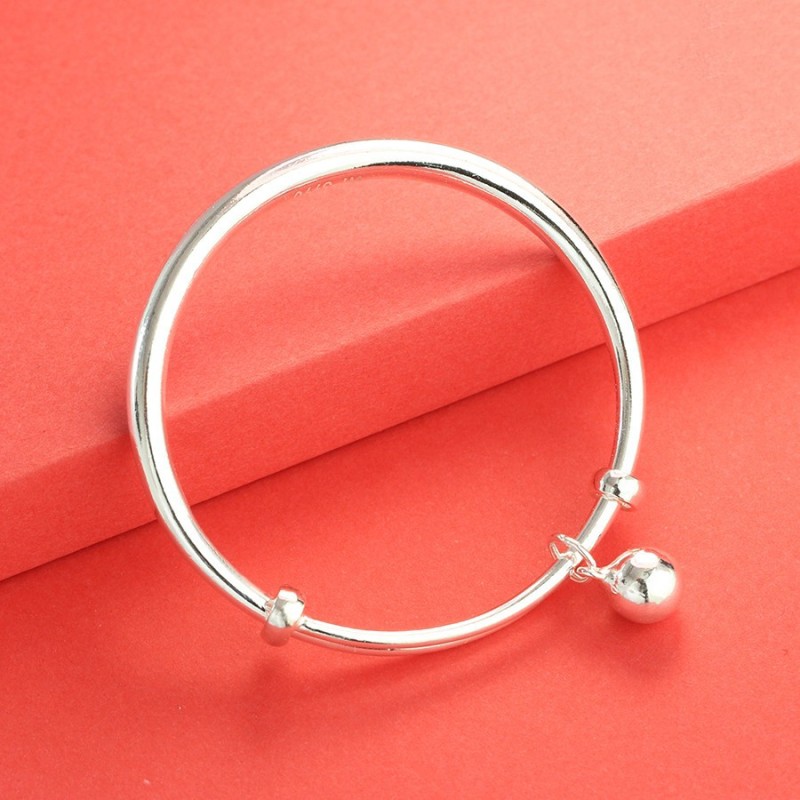 Lắc chân bạc ta cho bé có chuông LILUX LC01