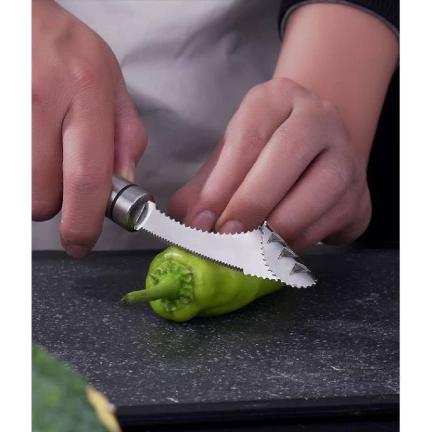 Dụng Cụ Lấy Ruột Hạt Trái Cây Như Khổ Qua / Mướp Đắng / Dưa Leo/ Ớt Bằng Inox Không Gỉ IN53