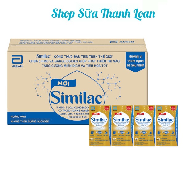 (HSD T2-2025) COMBO Thùng 48 Hộp Sữa Bột Pha Sẵn Similac IQ 110ml.