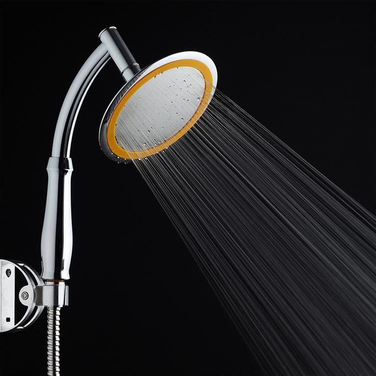 Vòi Tắm Hoa sen Bản Lớn Tròn ABS Hàng xịn Tăng áp, Bản rộng 15cm, Bản Mặt hoa sen inox SUS 304