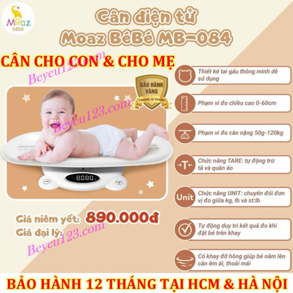 Cân điện tử cho bé moaz bébé đo chính xác trọng lượng và chiều cao mb - 084 mgg
