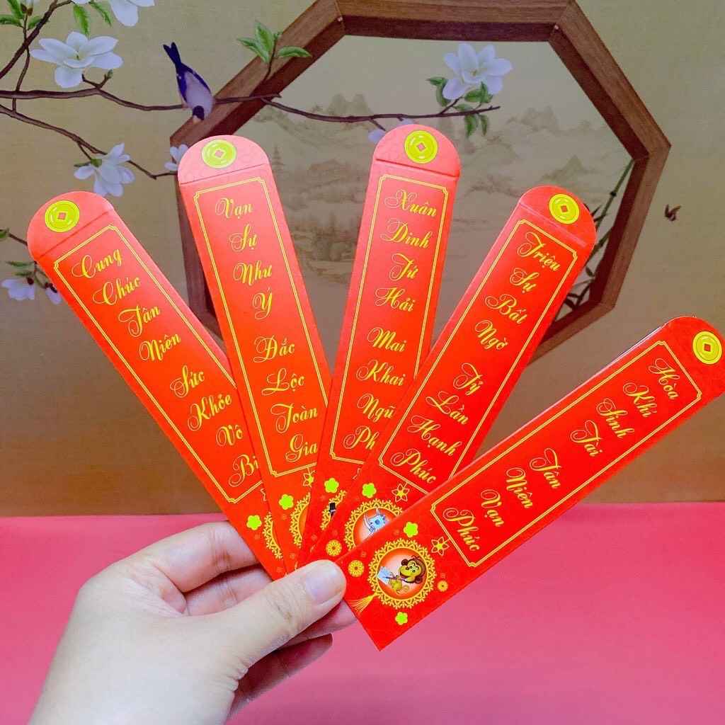 Bao lì xì Gieo quẻ 12 con giáp (xấp 12)