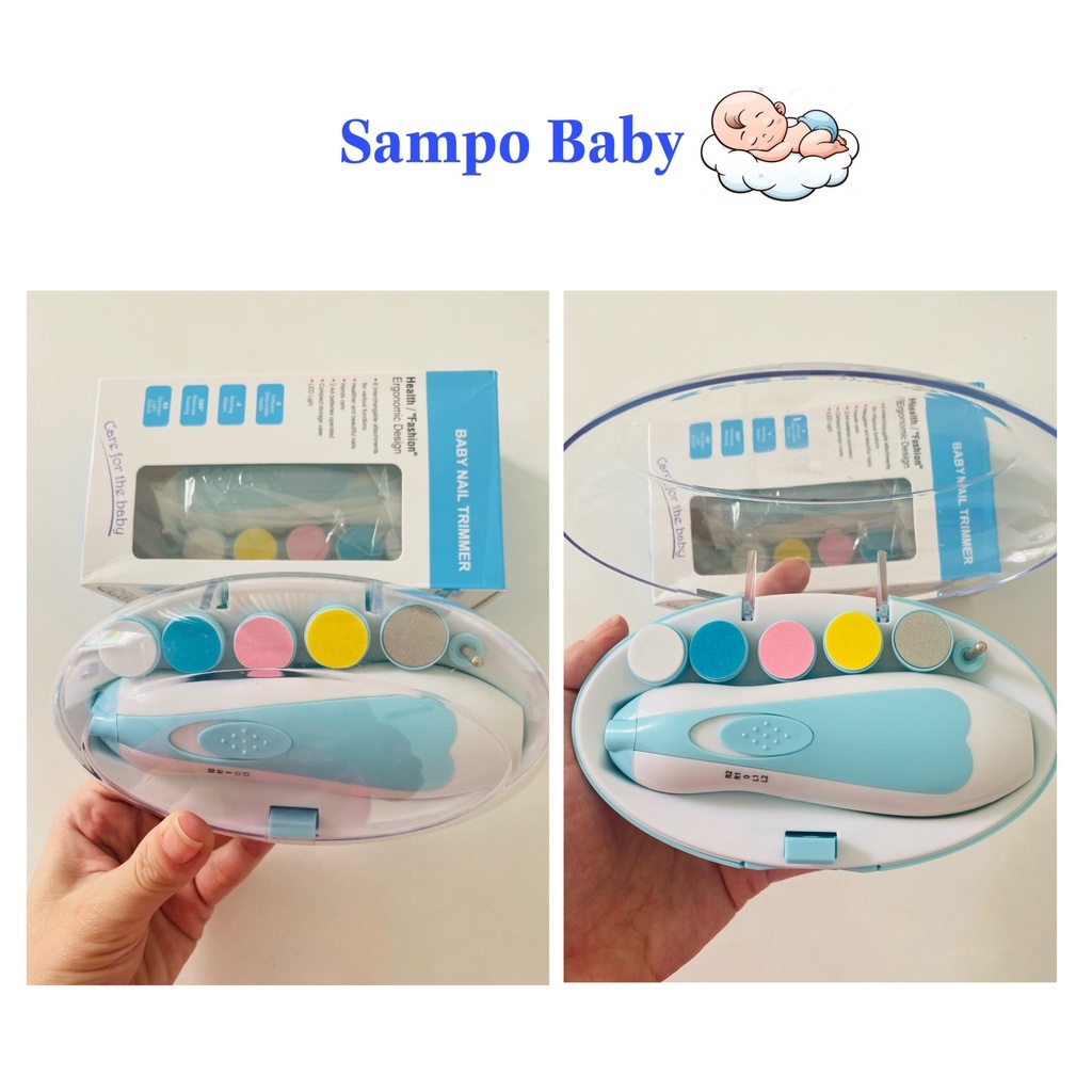 Máy cắt móng tay điện đa năng cho bé Cắt dũa móng an toàn (Tặng kèm 2 Pin)