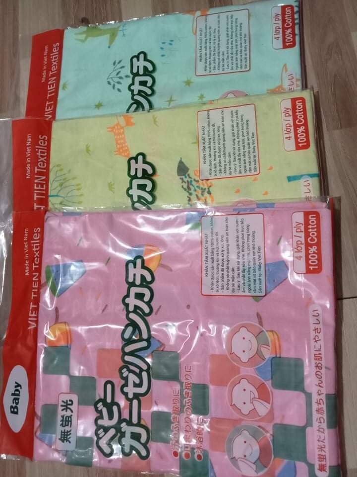 [THANH LÝ]Khăn Xô Tắm Cotton 4 Lớp Cho Bé