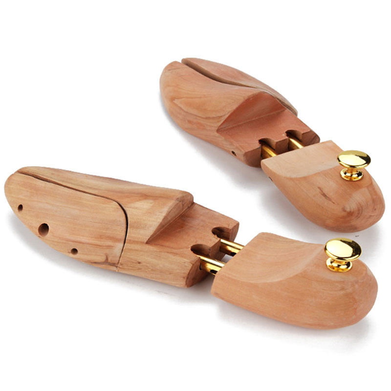 Mens and Womens Shoe Trees Twin Tube Adjustable New Zealand Pine Wood Shoe Tree