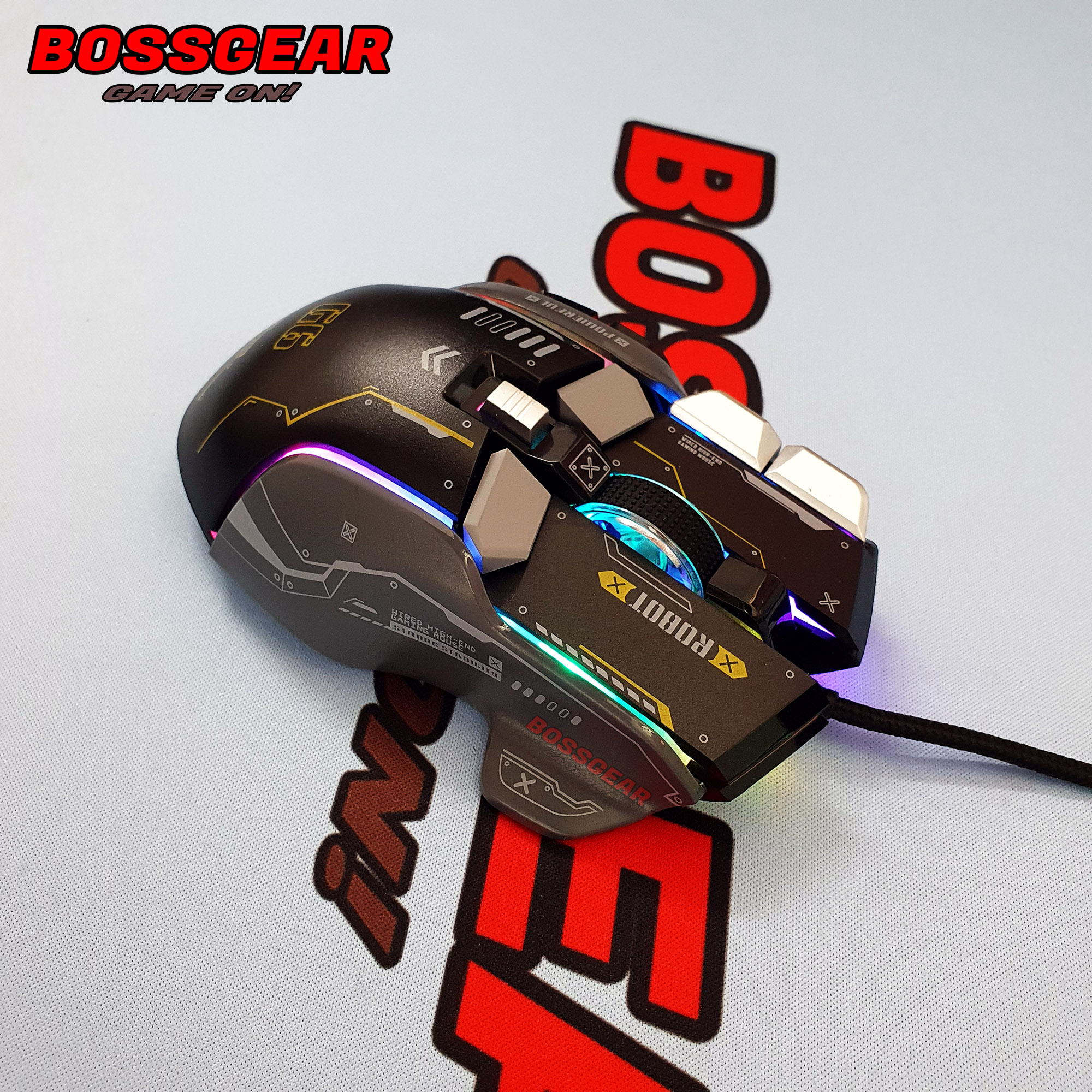 Chuột Gaming ROBOT G6 , LED RGB, 12000 DPI, Có phần mềm Macro